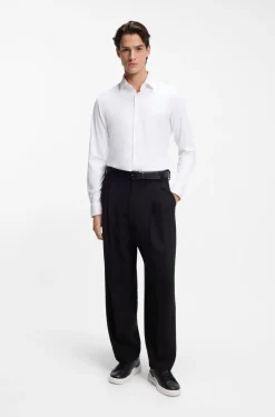 Slim-Fit Hemd aus funktionalem Stretch-Jersey