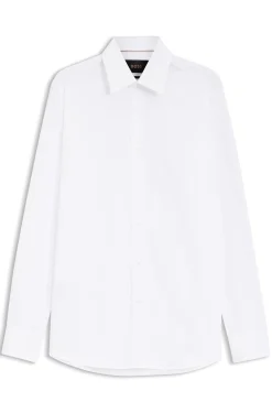 Slim-Fit Hemd aus italienischer Baumwoll-Popeline