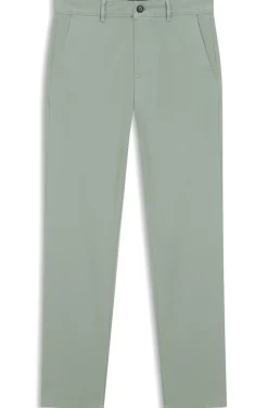 Slim-Fit Hose aus überfärbtem elastischem Satin