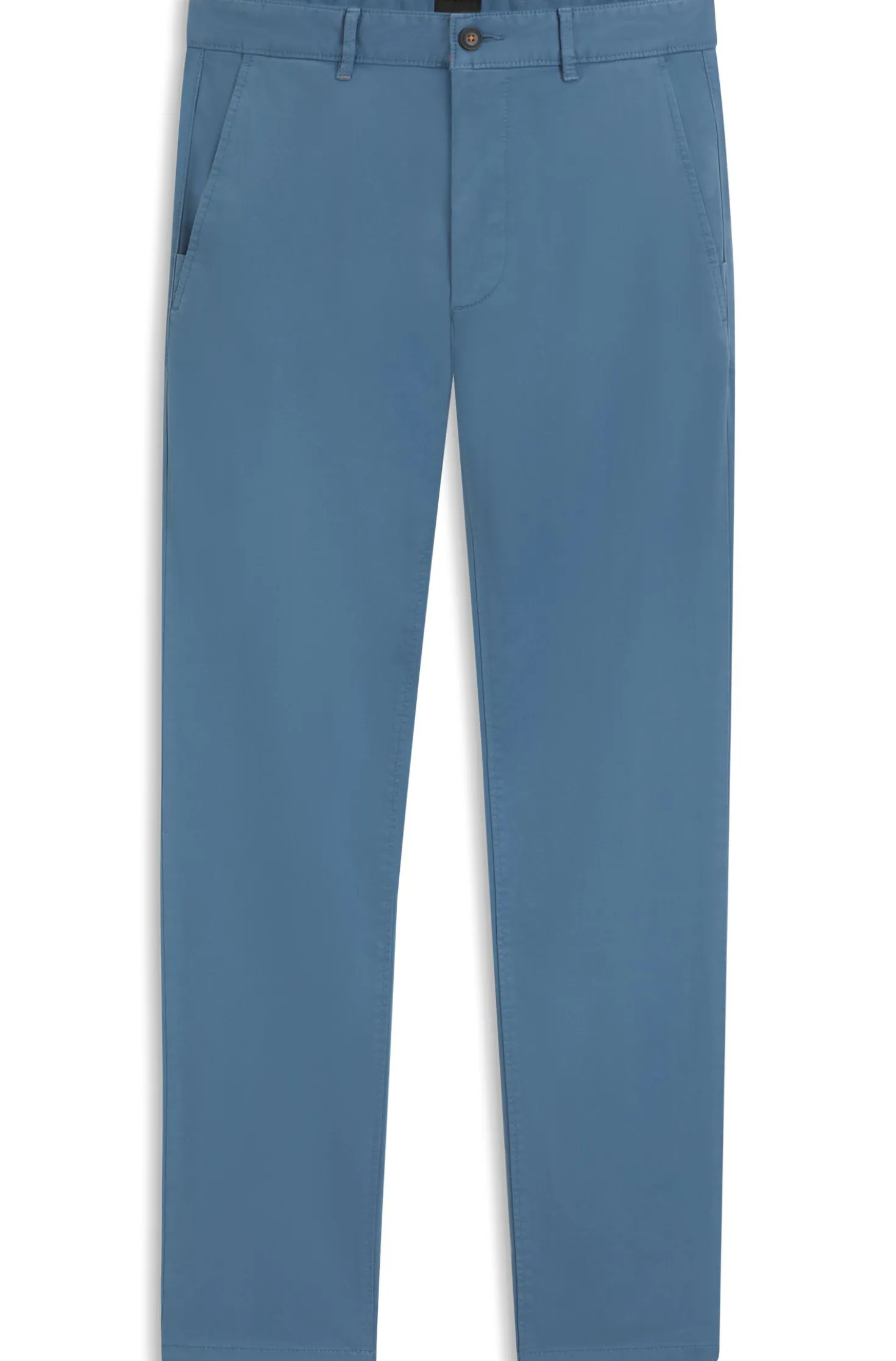 Slim-Fit Hose aus überfärbtem elastischem Satin
