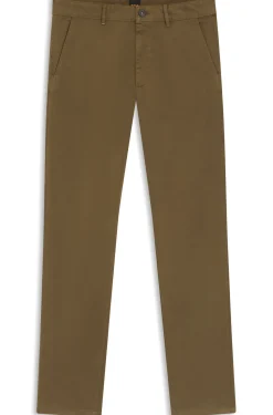 Slim-Fit Hose aus überfärbtem elastischem Satin
