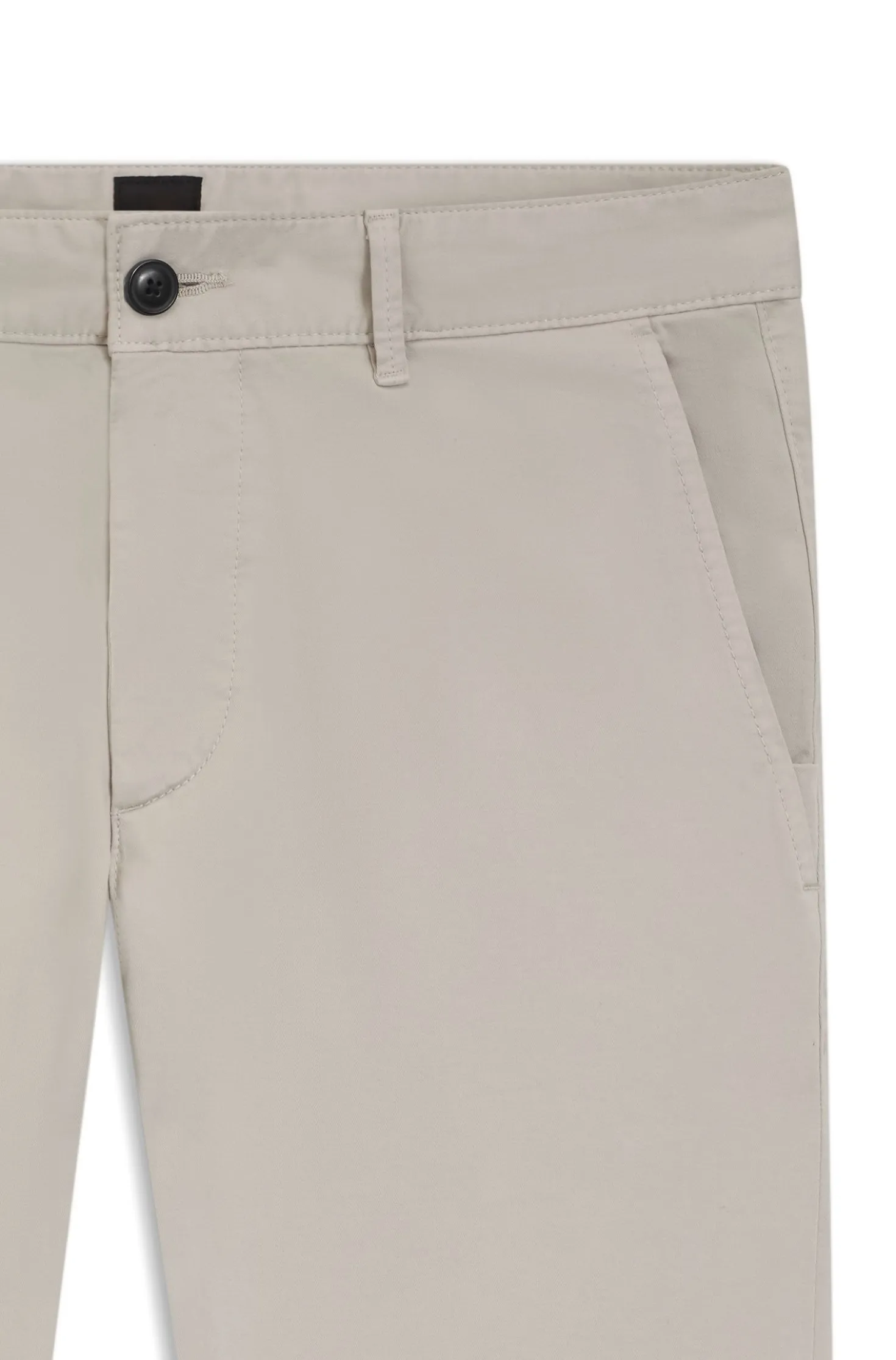 Slim-Fit Hose aus überfärbtem elastischem Satin