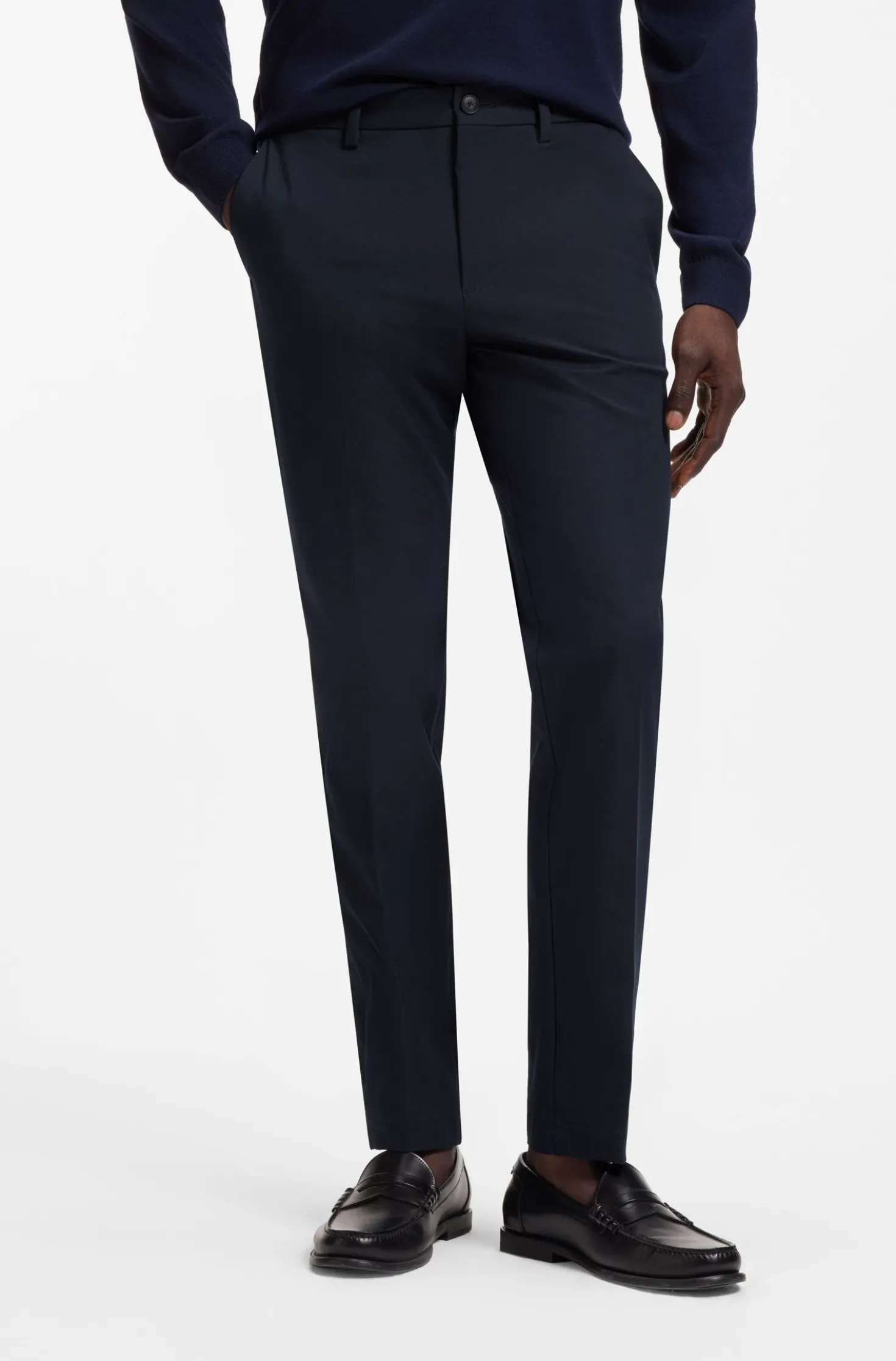 Slim-Fit Hose aus Vier-Wege-Stretch-Gewebe