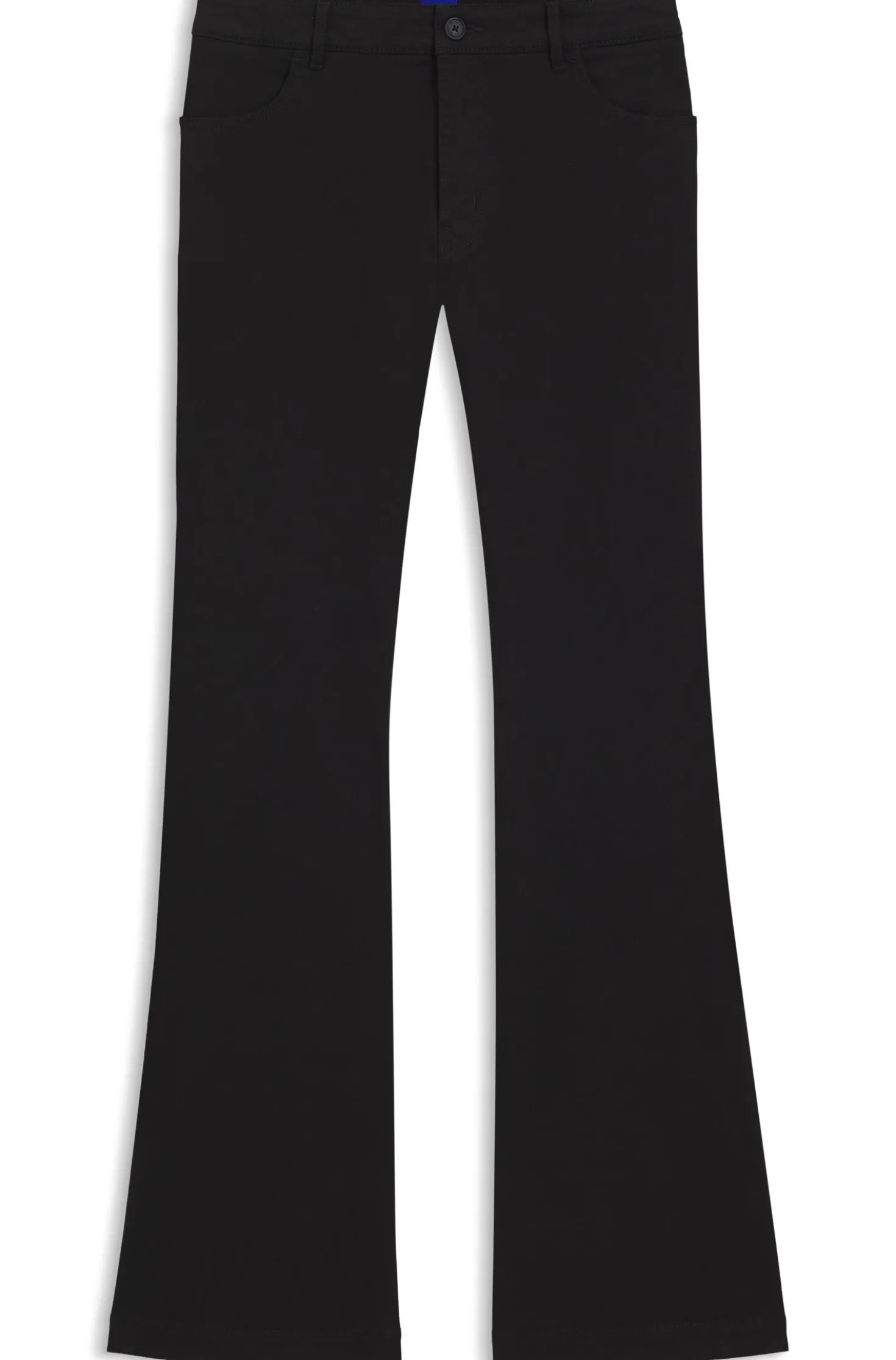 Slim-Fit Hose mit ausgestelltem Beinverlauf
