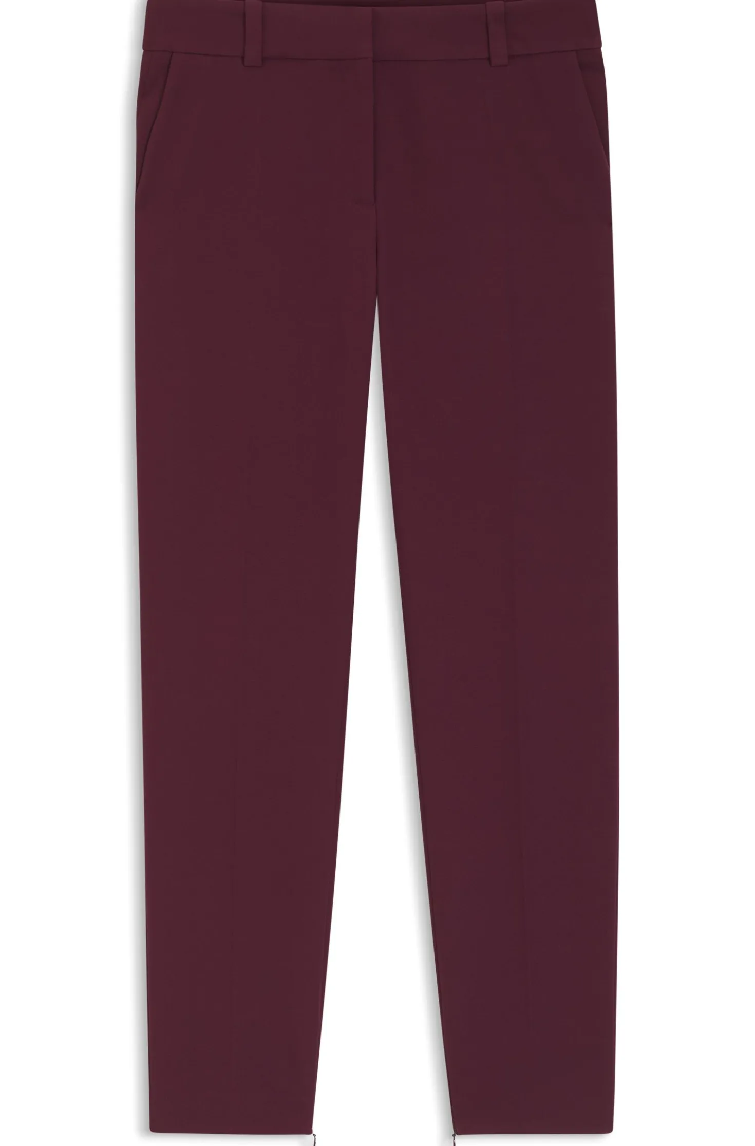 Slim-Fit Hose mit Reißverschluss am Saum