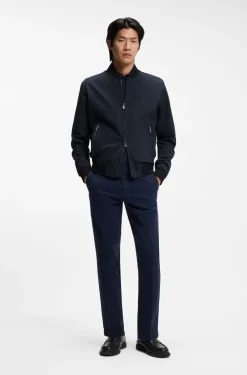 Slim-Fit Jacke aus Performance-Stretch-Jersey
