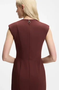 Slim-Fit Kleid mit Flügelärmeln