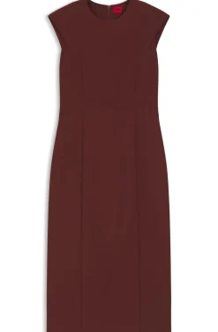 Slim-Fit Kleid mit Flügelärmeln