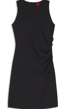 Slim-Fit Kleid mit gerafften Details
