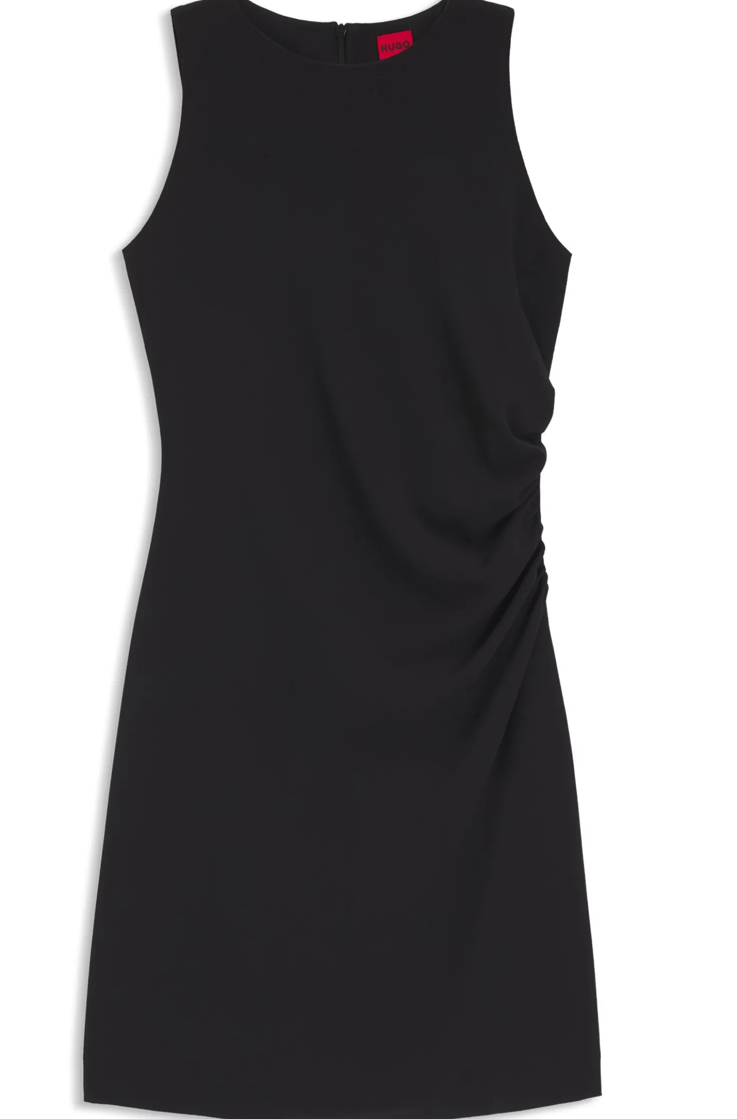 Slim-Fit Kleid mit gerafften Details