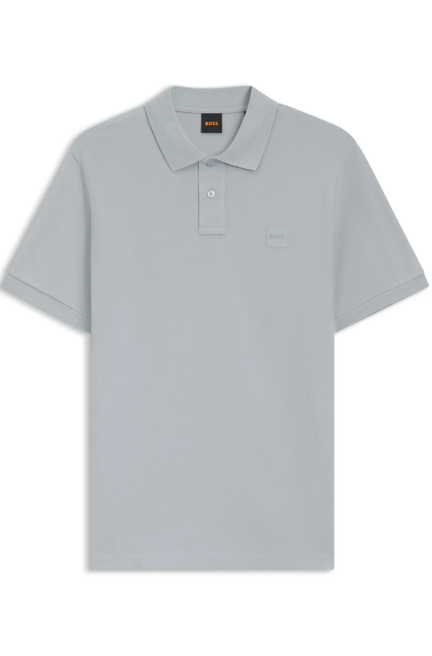 Slim-Fit Polohemd aus Stretch-Baumwolle mit Logo-Aufnäher