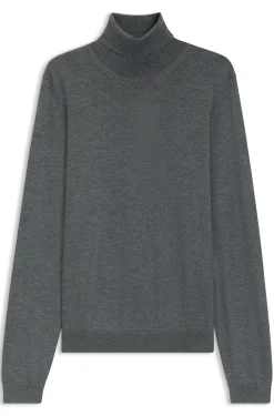 Slim-Fit Rollkragenpullover aus extrafeiner Merinowolle