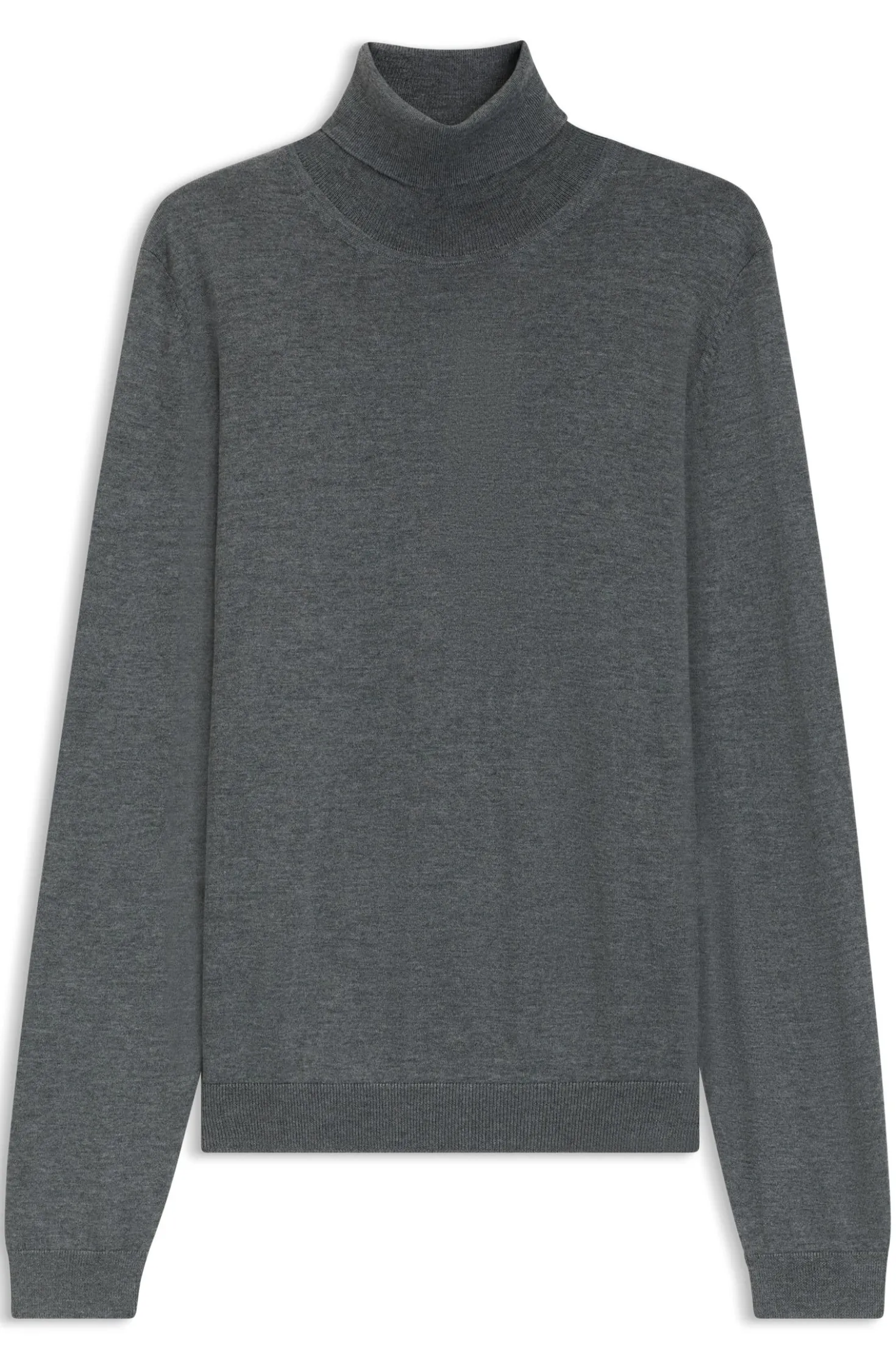 Slim-Fit Rollkragenpullover aus extrafeiner Merinowolle