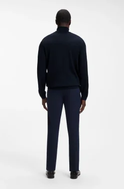 Slim-Fit Rollkragenpullover aus extrafeiner Merinowolle
