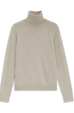 Slim-Fit Rollkragenpullover aus extrafeiner Merinowolle