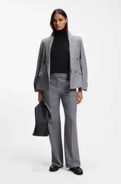 Slim-Fit Rollkragenpullover aus extrafeiner Merinowolle