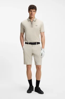 Slim-Fit Shorts aus wasserabweisendem Stretch-Gewebe