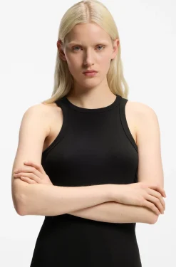 Slim-Fit Tanktop aus elastischem Baumwoll-Mix