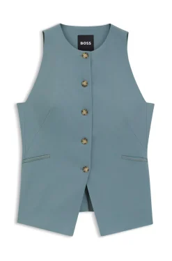 Slim-Fit Weste aus Schurwolle