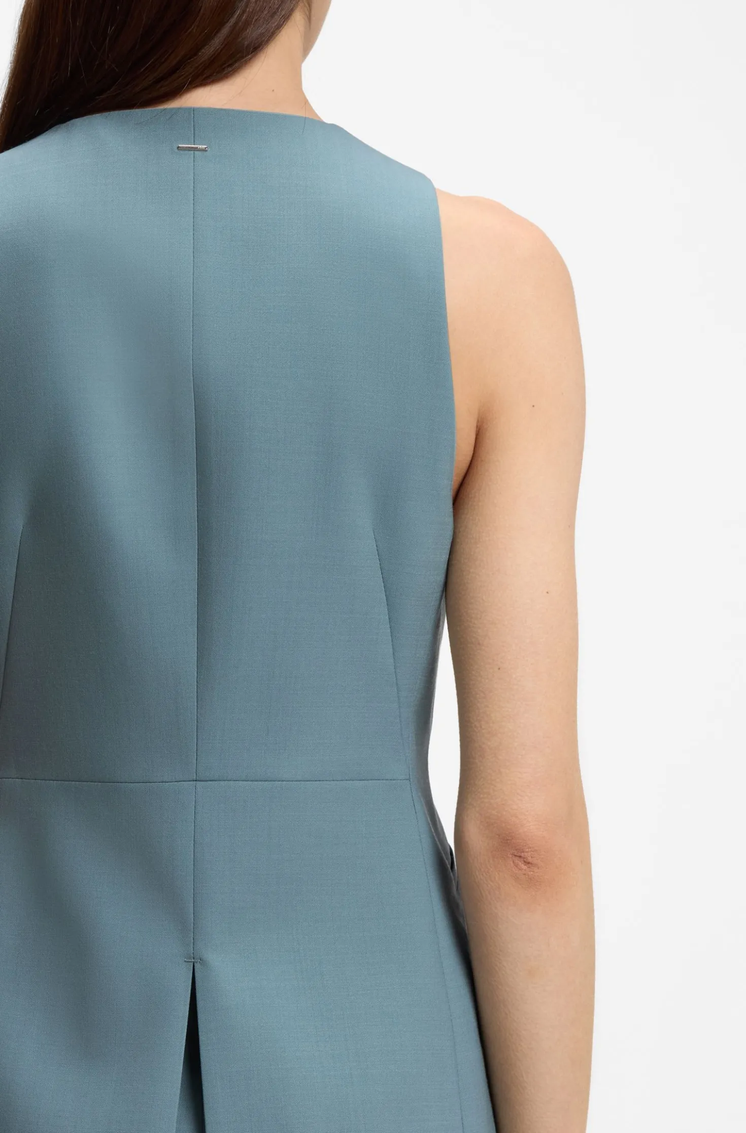 Slim-Fit Weste aus Schurwolle