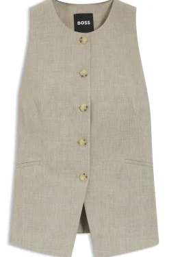 Slim-Fit Weste aus Schurwolle