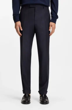 Slim-Fit Zweiteiler aus Schurwoll-Twill