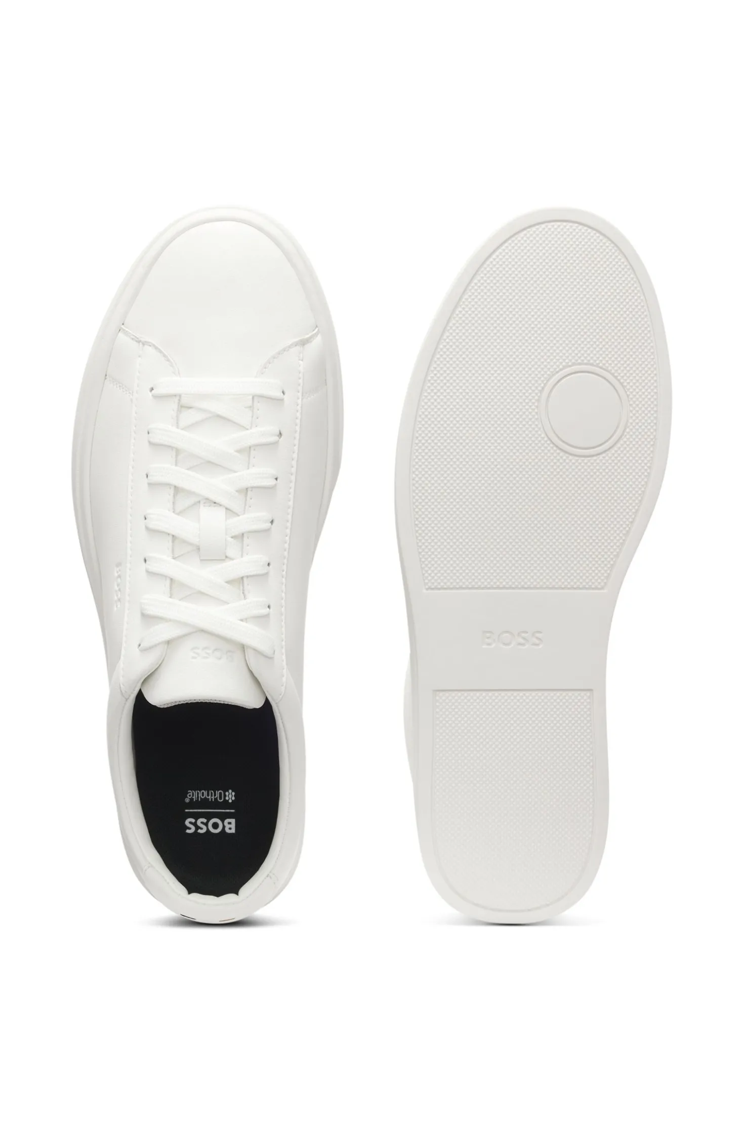 Sneakers aus Leder mit Cupsohle und gesticktem Signature-Streifen