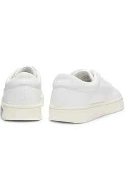 Sneakers aus Nappaleder mit goldfarbenem Logo