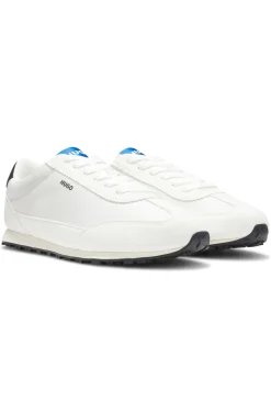 Sneakers aus strukturiertem Gewebe mit Stern-Detail