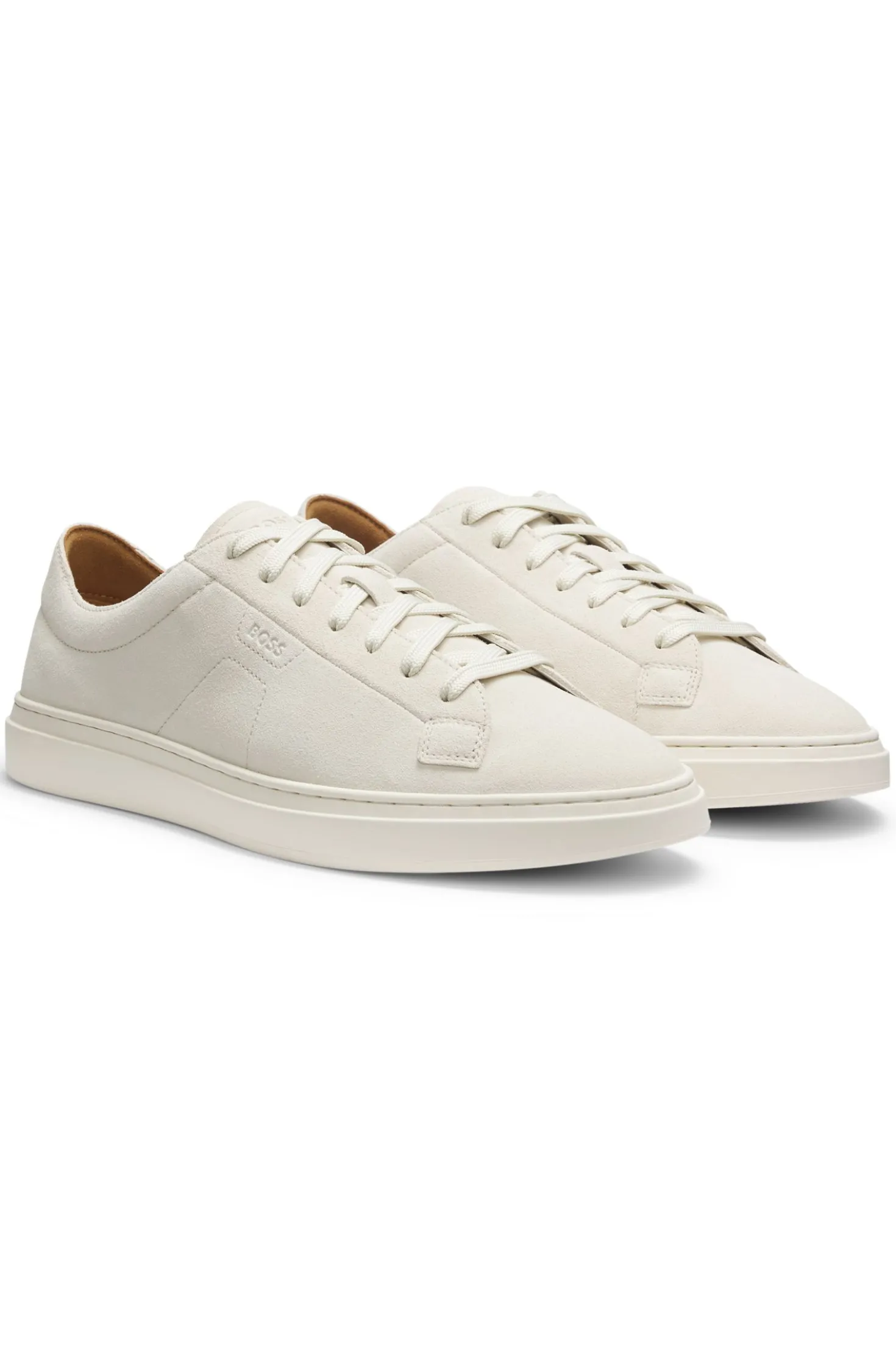 Sneakers aus Veloursleder mit Logo-Prägung