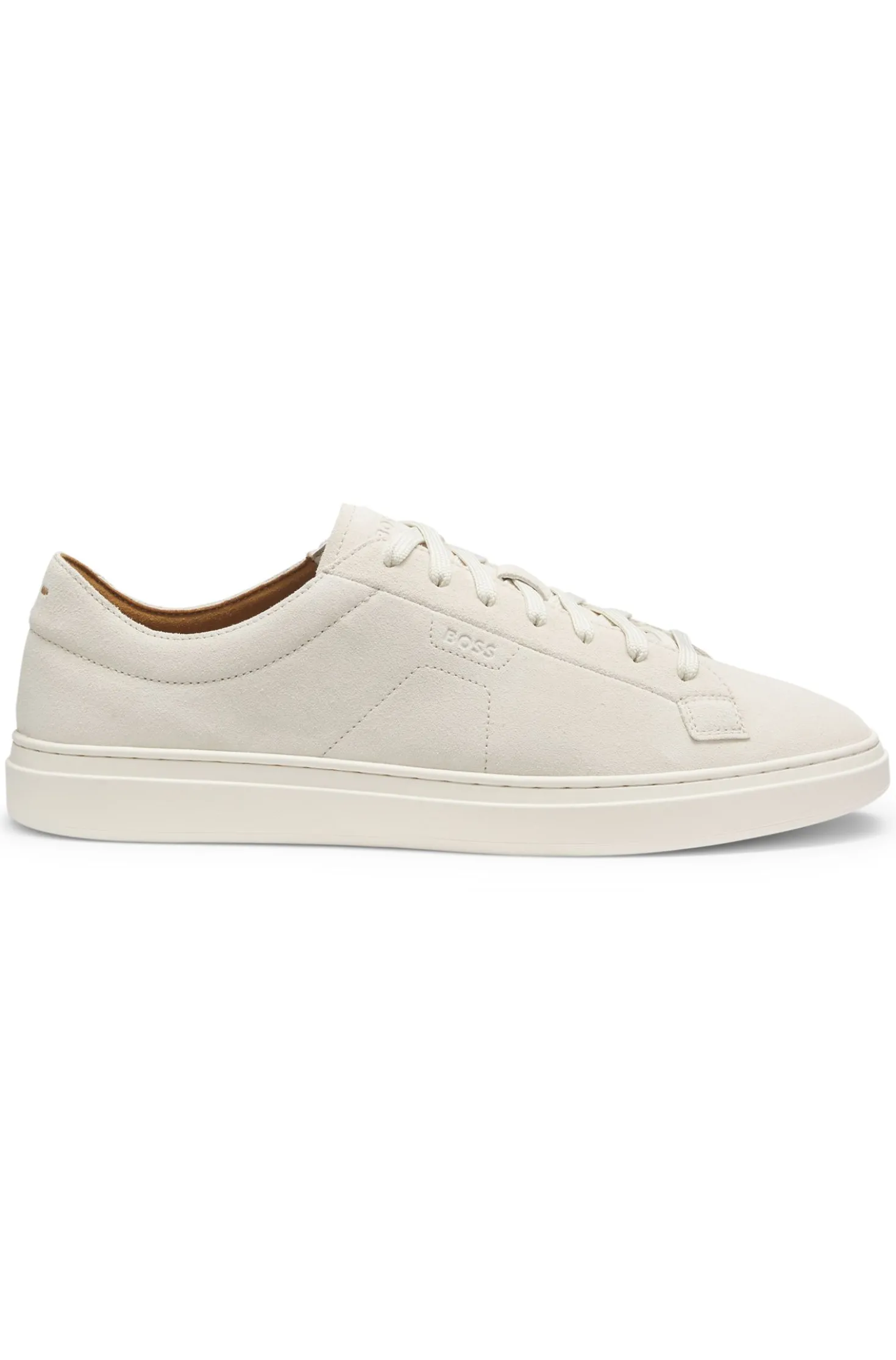 Sneakers aus Veloursleder mit Logo-Prägung