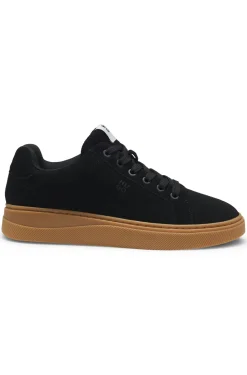Sneakers aus Veloursleder mit gepolsterter Lasche