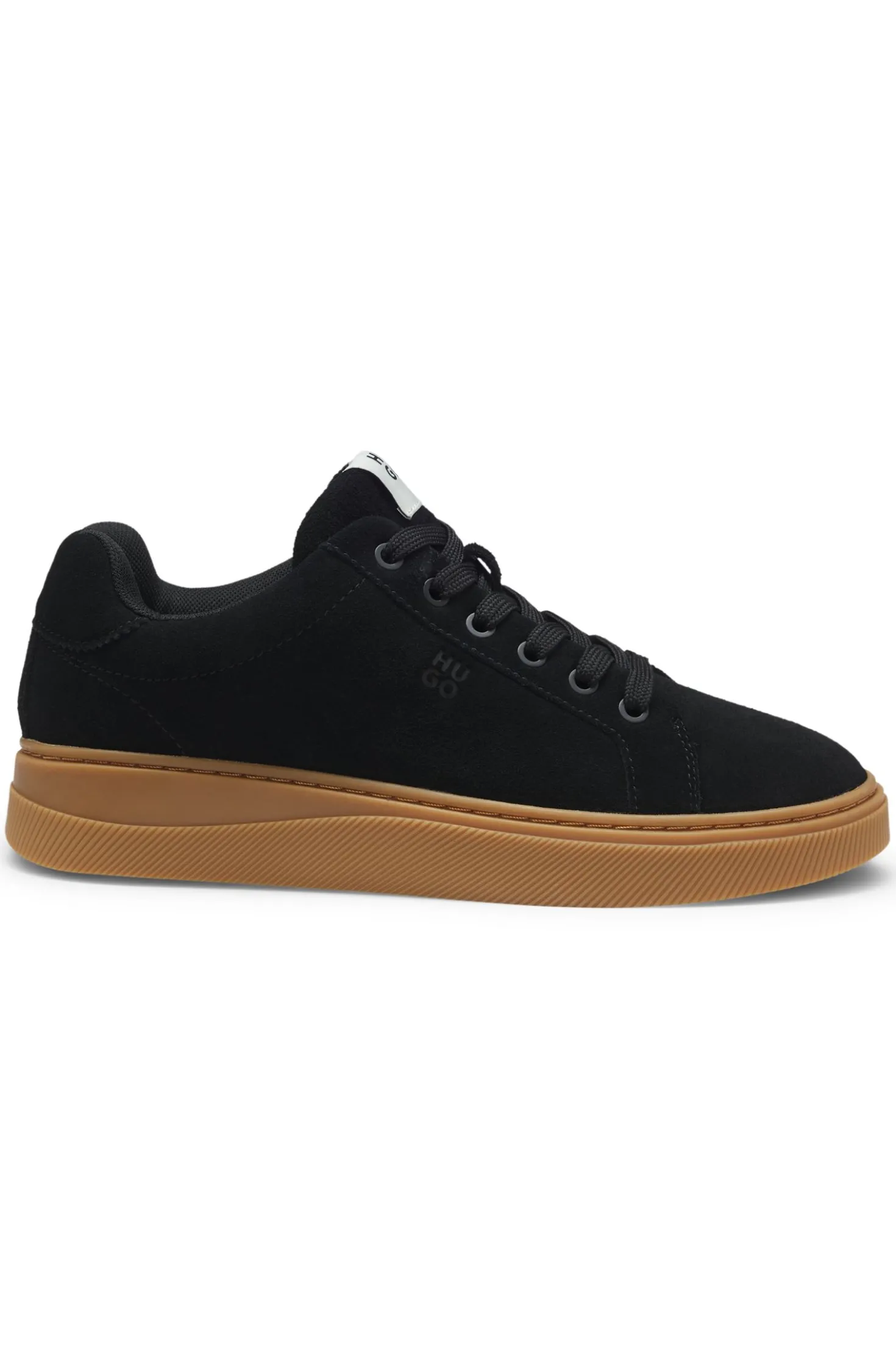 Sneakers aus Veloursleder mit gepolsterter Lasche