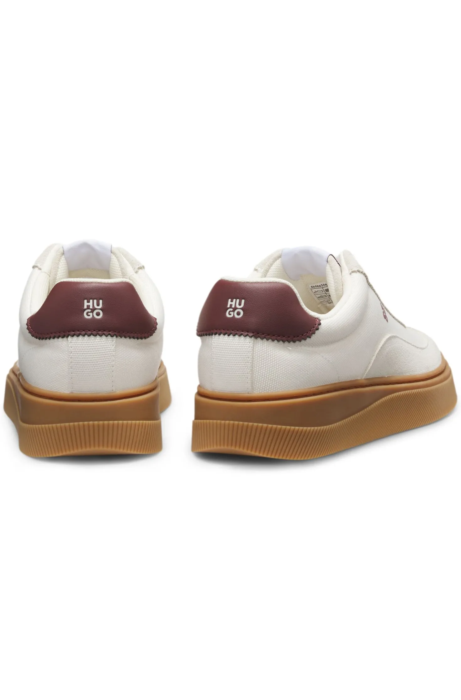 Sneakers aus Veloursleder und Canvas mit Logo-Details
