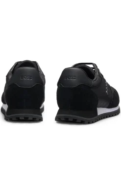Sneakers mit Logo-Details und Details aus Kunstleder
