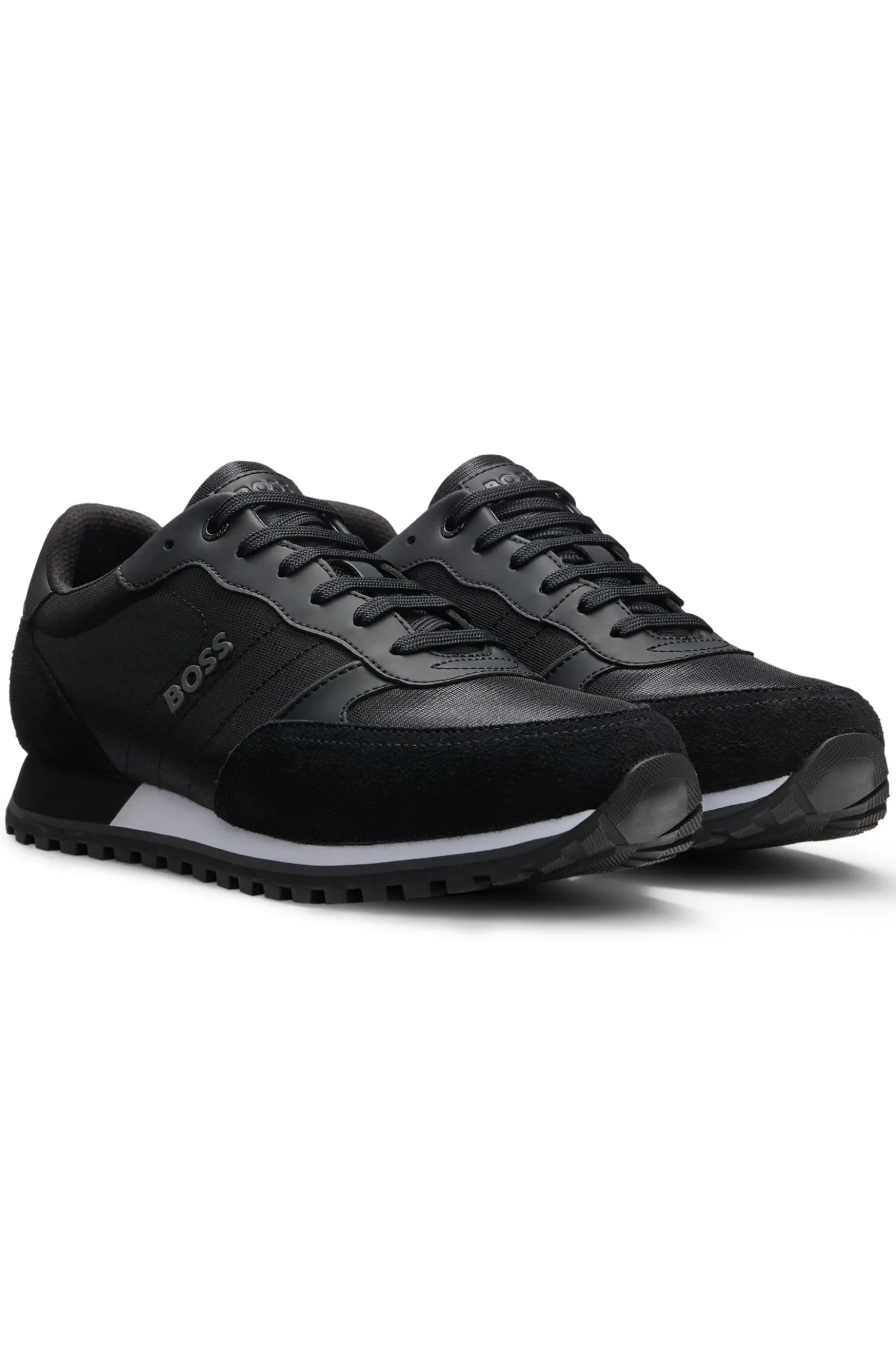 Sneakers mit Logo-Details und Details aus Kunstleder