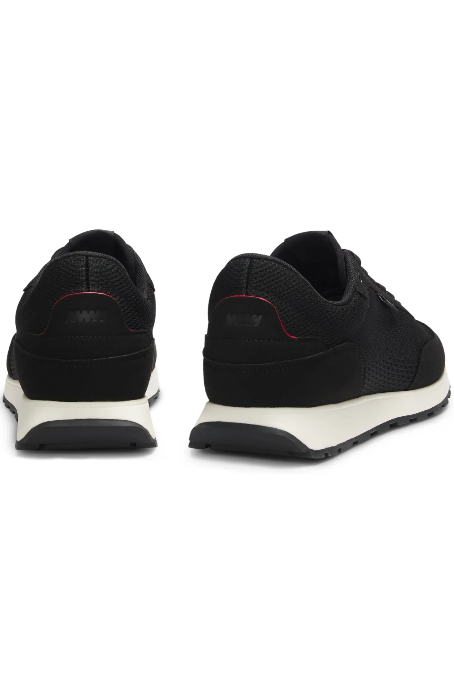 Sneakers mit Strick-Obermaterial und Logo-Fähnchen