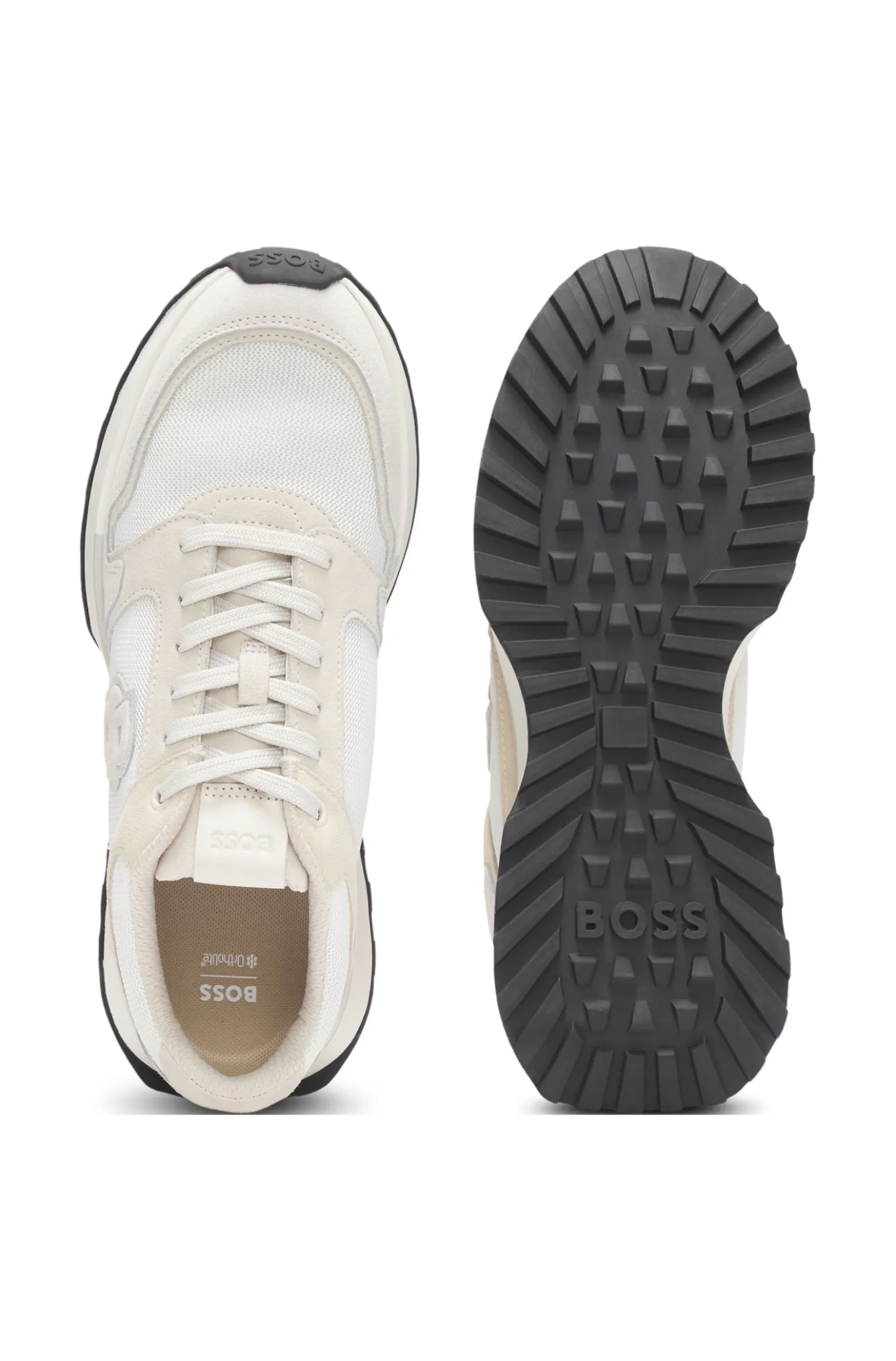 Sneakers mit Veloursleder-Details und Double-B-Monogramm