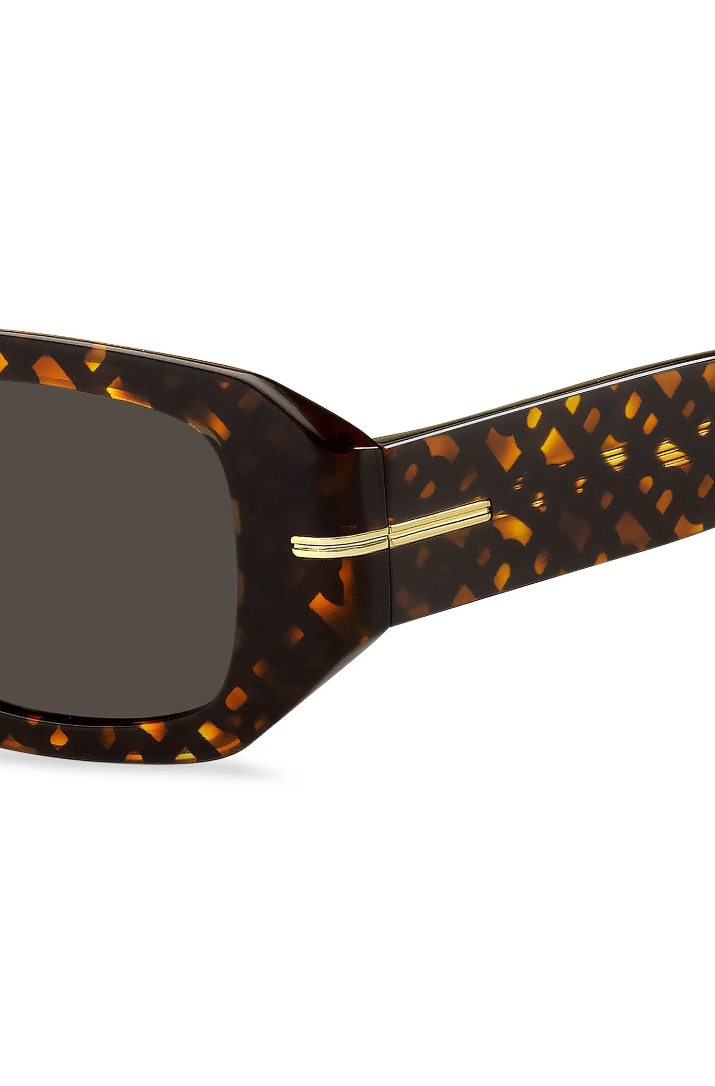 Sonnenbrille aus Acetat mit Monogramm-Muster