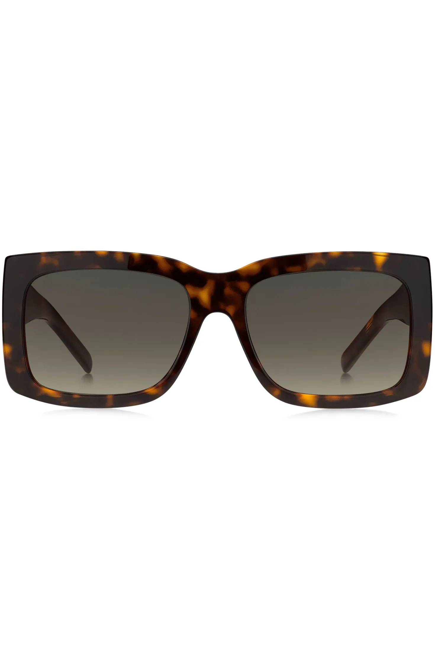 Sonnenbrille aus Bio-Acetat mit Havanna-Muster und charakteristischen Metalldetails