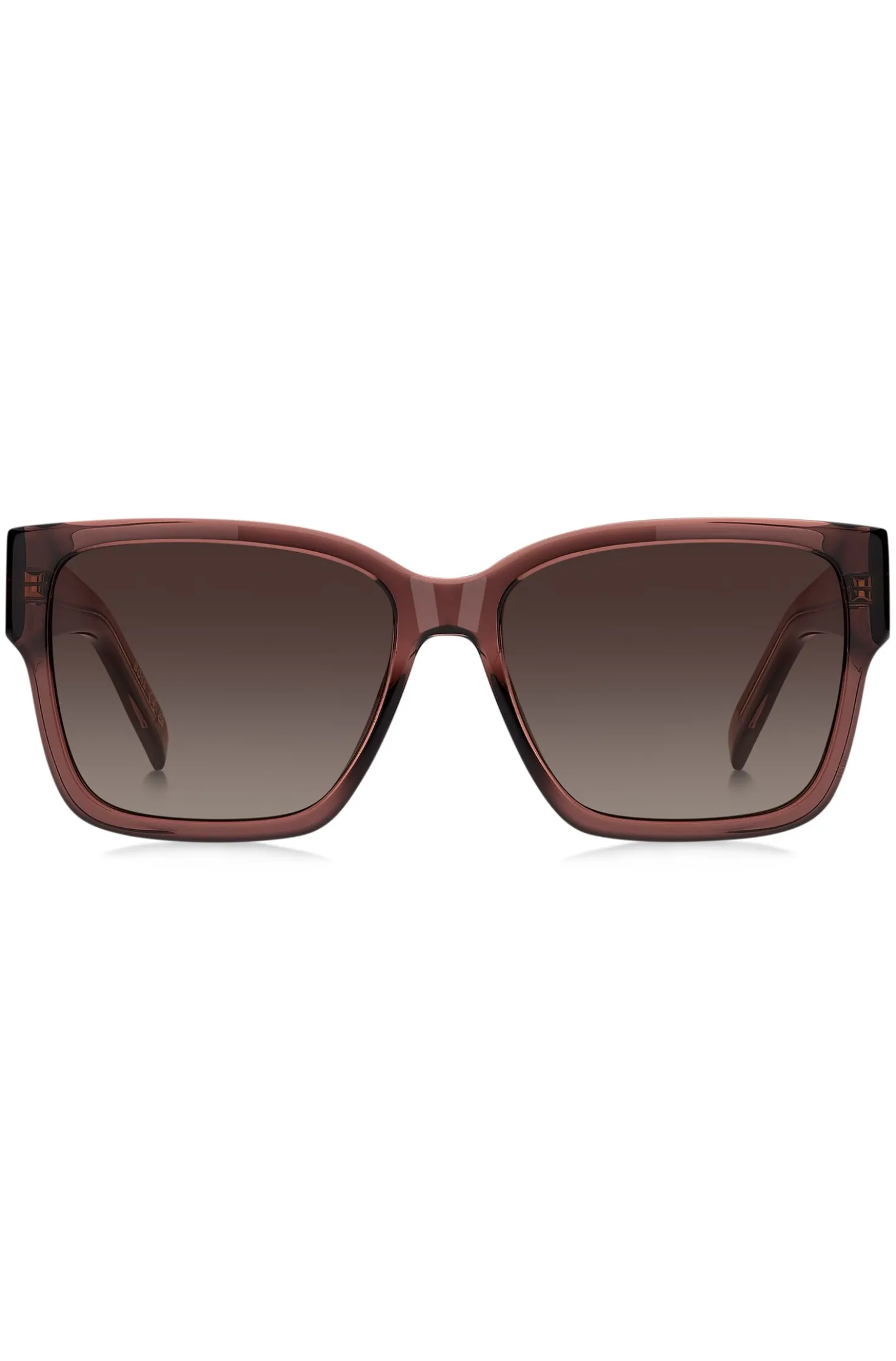 Sonnenbrille aus braunem Acetat mit Double-B-Monogramm