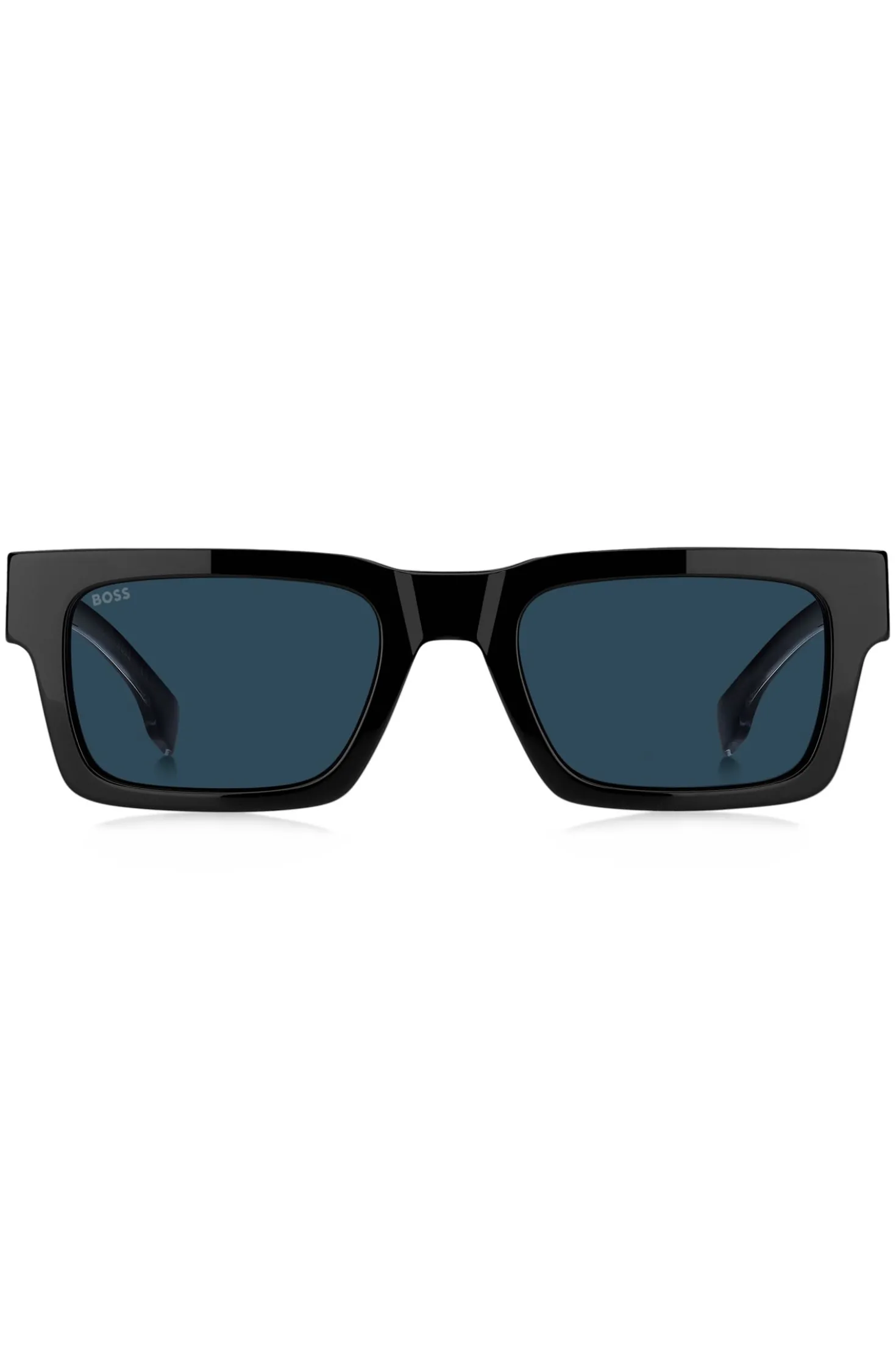 Sonnenbrille aus schwarzem Acetat mit Double-B-Monogramm