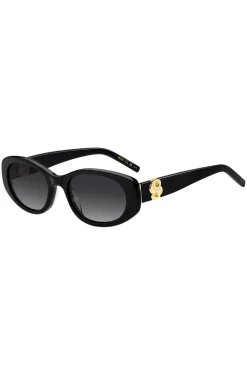 Sonnenbrille aus schwarzem Acetat mit Double-B-Monogramm