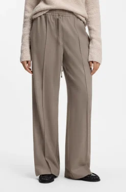 Straight-Fit Hose aus Flanell mit Tunnelzugbund