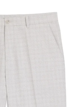 Straight-Fit Hose aus Schurwolle und Baumwolle