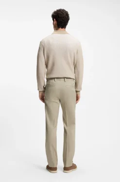 Straight-Fit Hose aus Stretch-Twill