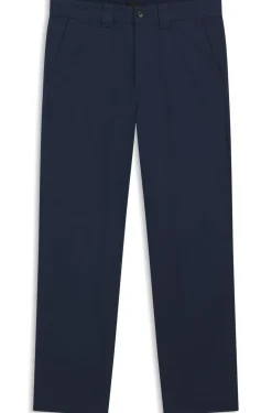 Straight-Fit Twill-Hose aus Baumwoll-Mix