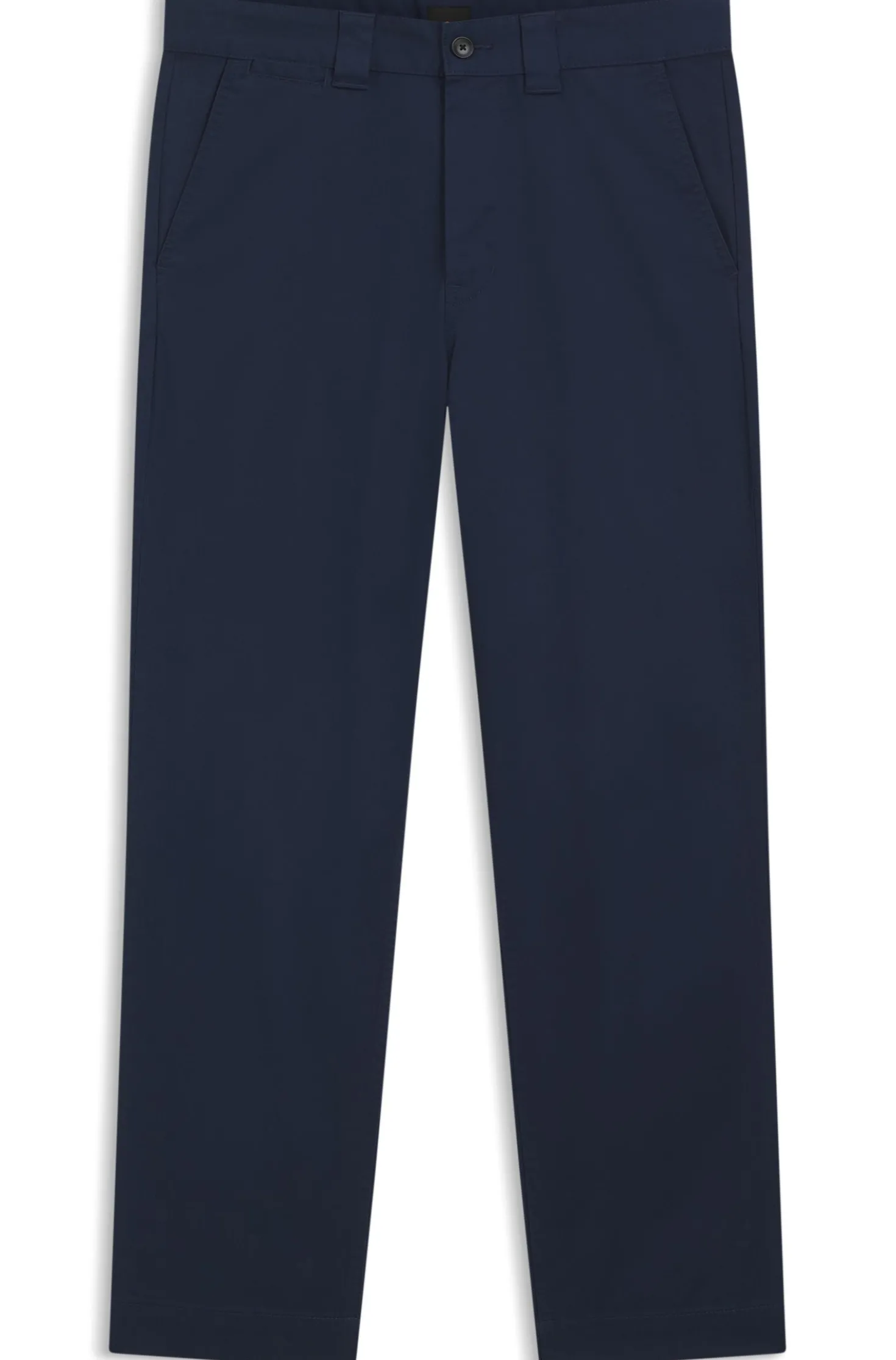 Straight-Fit Twill-Hose aus Baumwoll-Mix