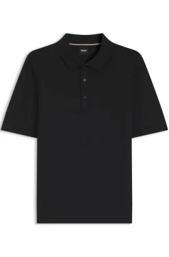 Strick-Poloshirt aus Schurwolle