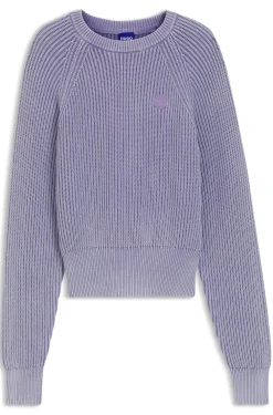 Strickpullover aus Baumwolle mit Happy HUGO Logo